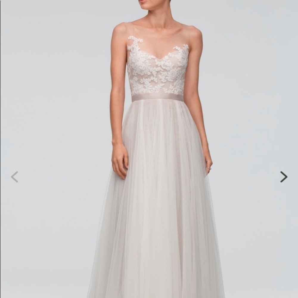 Watters Azriel gown Ivory/Latte/Mocha size 2